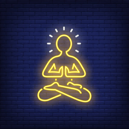 "Neon Light Meditation - Relaxing LED Lamp for Calm and Stress Relief"