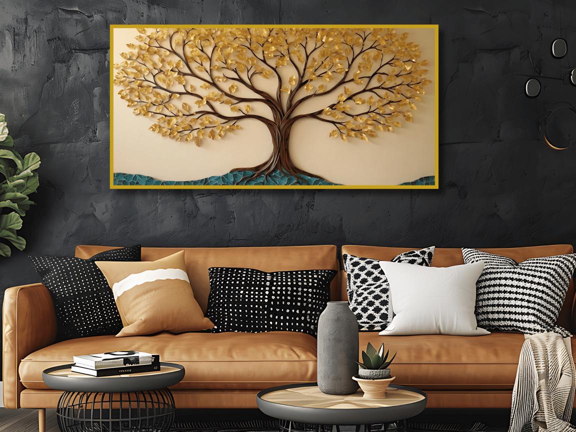 Vintage Tree in Water: Wall Paintings by Creative Decor