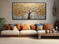 Gold Leaf tree: Wall Paintings by Creative Decor