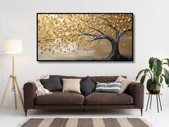 Gold Leaf tree vintage: Wall Paintings by Creative Decor