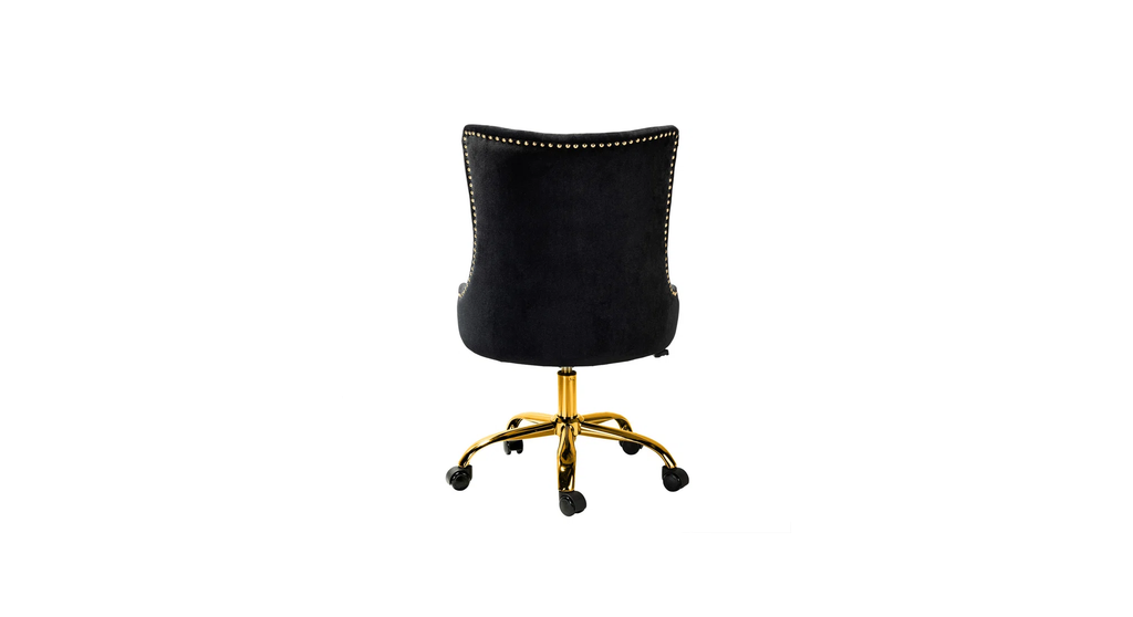 CreativeDecore Velvet Swen task chair /study chair /office chair   for  study  Room, office  , swivel Armchair  with Gold base