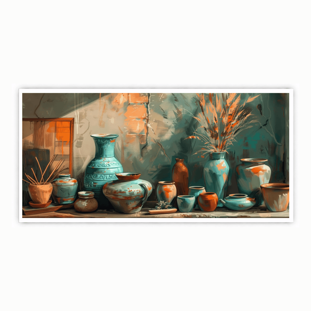 Abstract Figures in Motion: Wall Paintings by Creative Decor