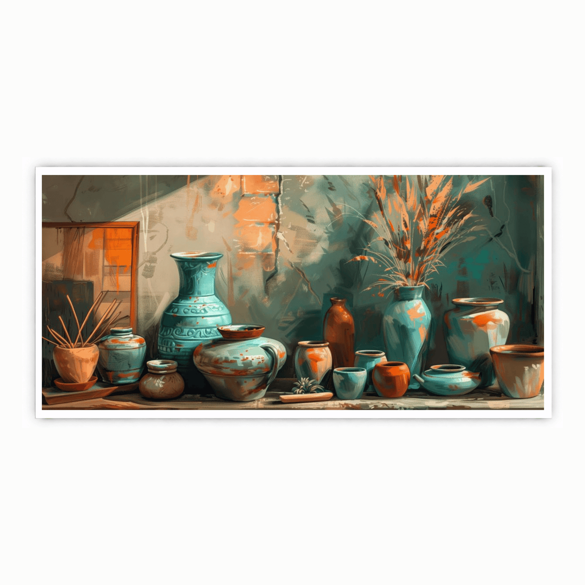Abstract Figures in Motion: Wall Paintings by Creative Decor