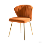 CreativeDecore Velvet Chimene   Accent Chair/dining chair/café chair  for  Living Room, dining room ,restaurant  Armchair  with Gold Legs.