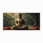 Buddha Ji Sitting on Flower Statue