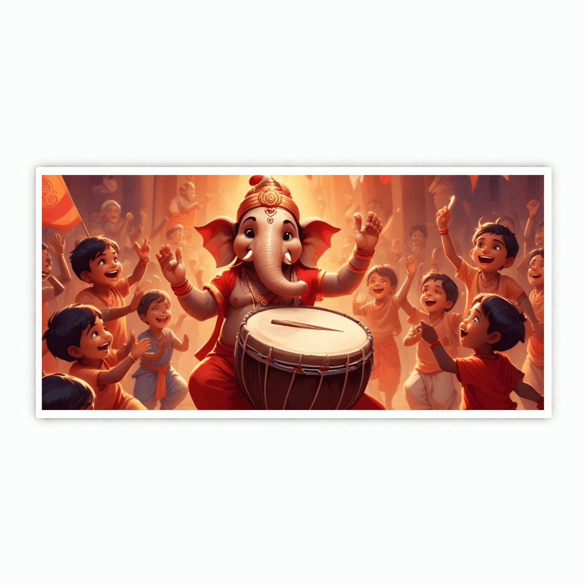 Handcrafted Ganesh Ji Beating Tabla Idol for Home Décor and Worship