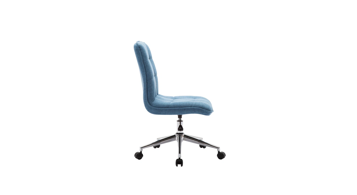 CreativeDecore Velvet Jollo task chair /study chair /office chair   for  study  Room, office  , swivel Armchair  with chrome base