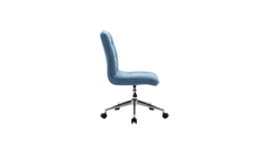 Doe Buck Velvet Jollo task chair /study chair /office chair   for  study  Room, office  , swivel Armchair  with chrome base