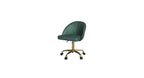 CreativeDecore Velvet Hindmen  task chair /study chair /office chair   for  study  Room, office  , swivel Armchair  with Gold base