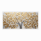 Tree With White & gold Leaf: Wall Paintings by Creative Decor