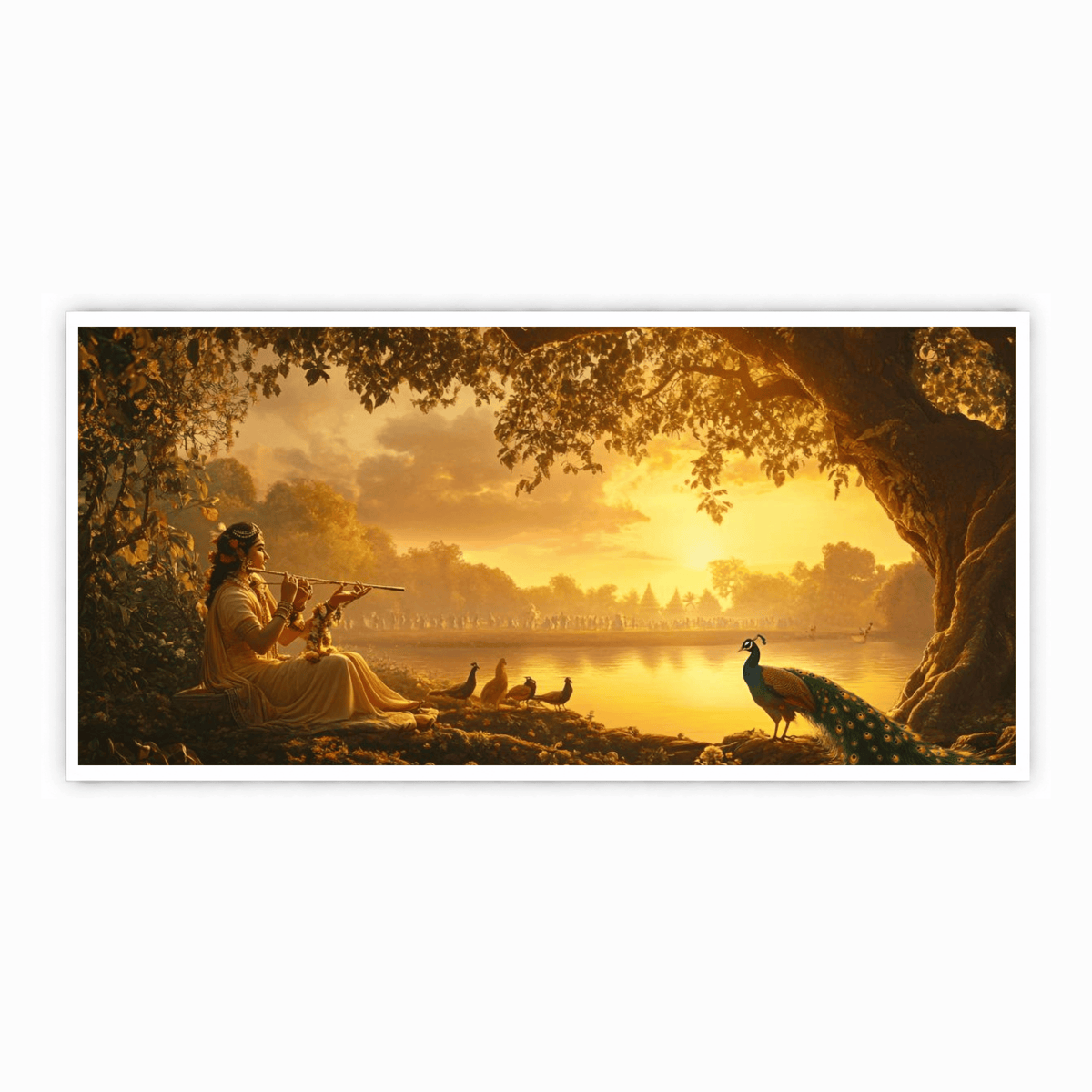 Radha with flute: Wall Paintings by Creative Decor