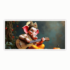: Ganesh Ji with Guitar Decorative Idol - Musical Lord Ganesha Figurine