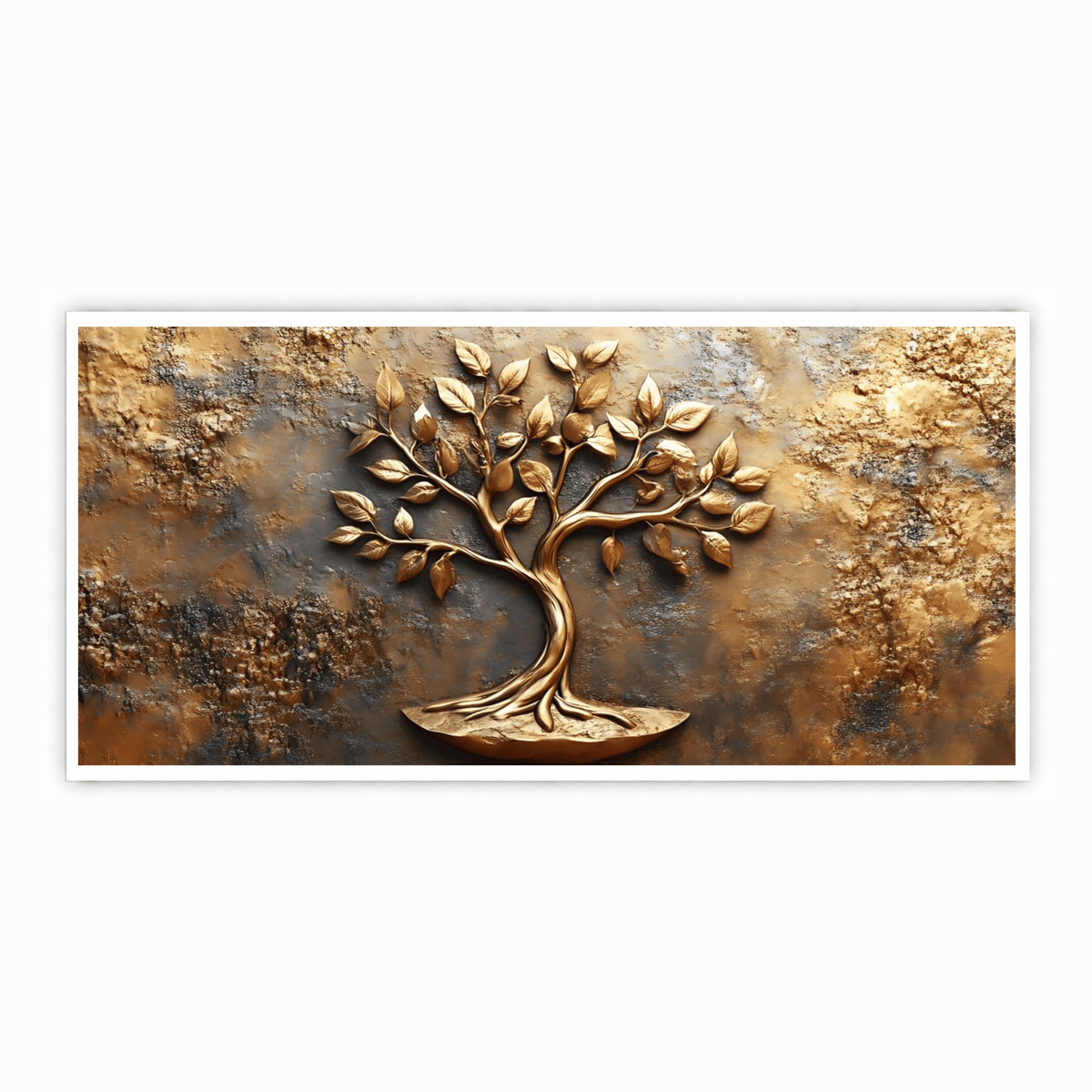 Old Vintage Gold Tree for Wealth: Wall Paintings by Creative Decor