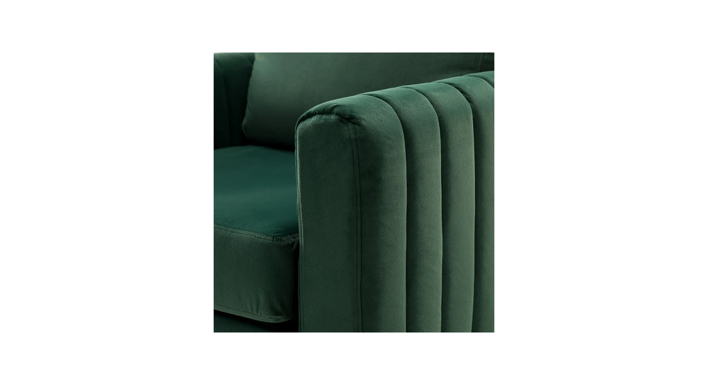 CreativeDecore Velvet Rafeal  Accent Chair/Lounge Chair for  Living Room, Bedroom, Armchair Sofa Chair with Gold Legs.