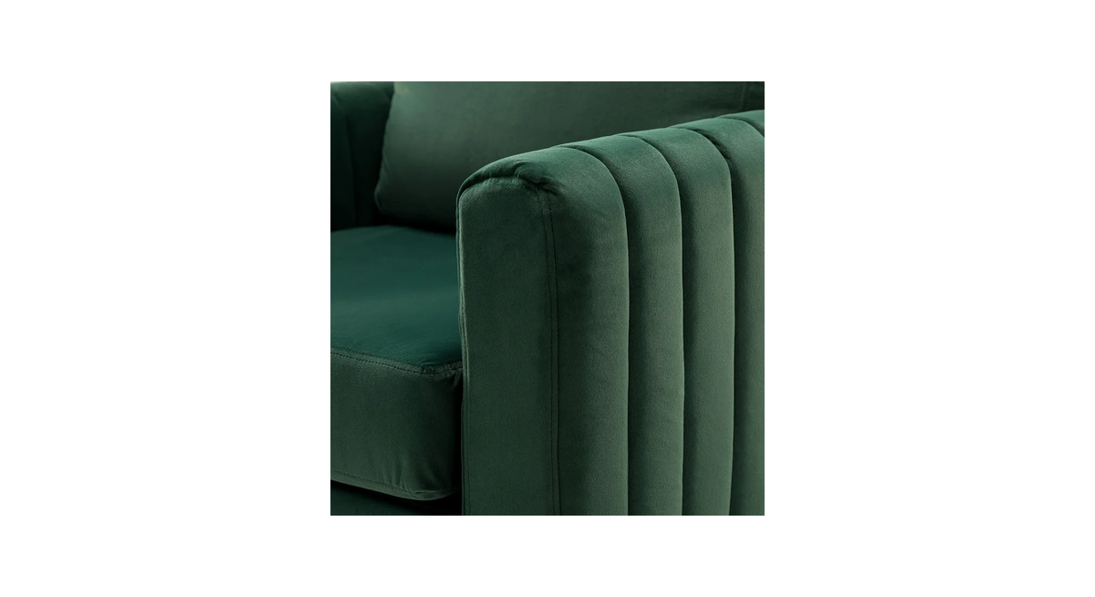 CreativeDecore Velvet Rafeal  Accent Chair/Lounge Chair for  Living Room, Bedroom, Armchair Sofa Chair with Gold Legs.