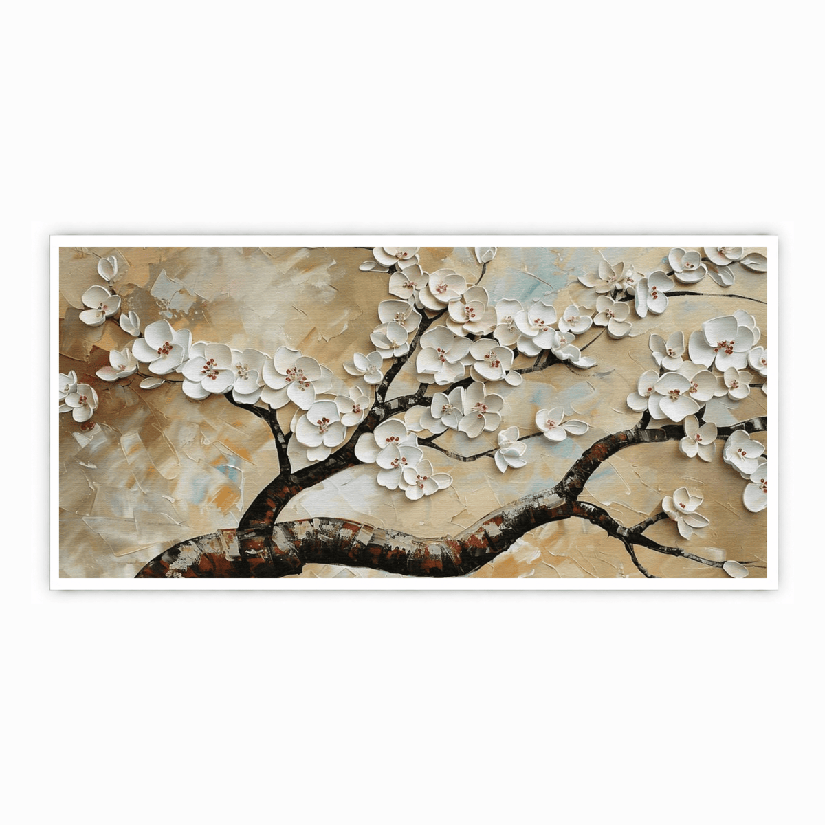 Tree with White Flower: Wall Paintings by Creative Decor