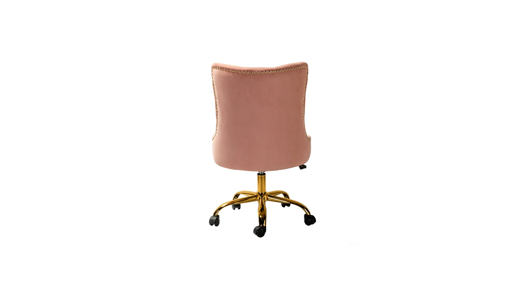 CreativeDecore Velvet Swen task chair /study chair /office chair   for  study  Room, office  , swivel Armchair  with Gold base