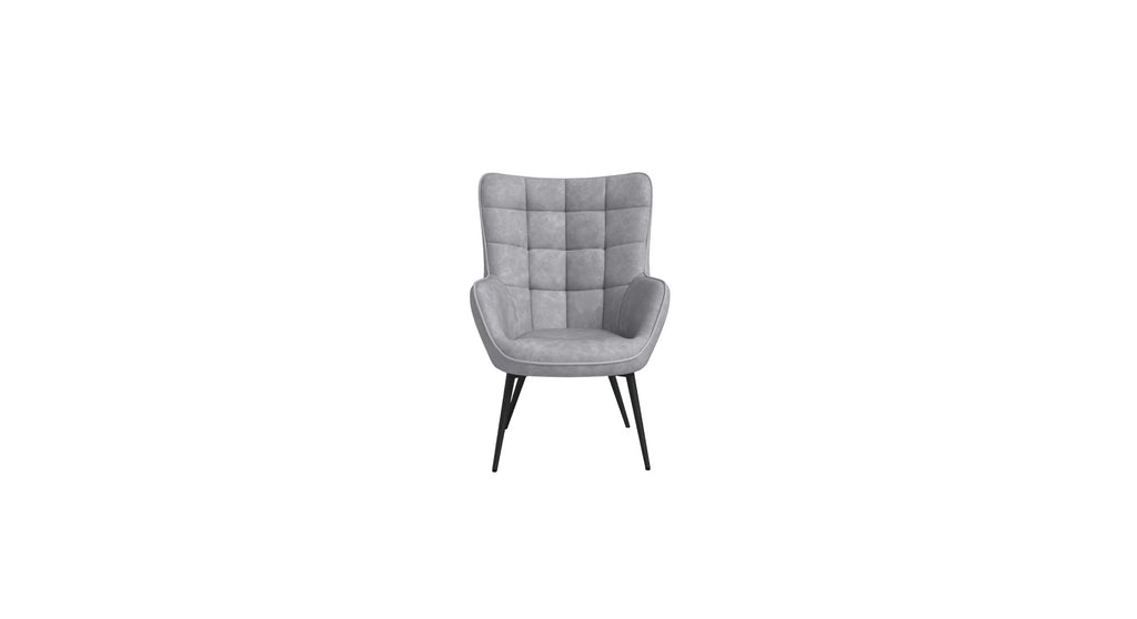 CreativeDecore Velvet Lapis  Accent Chair/Lounge Chair for  Living Room, Bedroom, Armchair Sofa Chair with black  Legs.