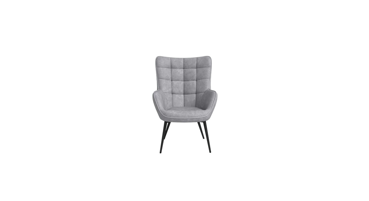 CreativeDecore Velvet Lapis  Accent Chair/Lounge Chair for  Living Room, Bedroom, Armchair Sofa Chair with black  Legs.