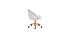 Doe Buck Velvet Hindmen  task chair /study chair /office chair   for  study  Room, office  , swivel Armchair  with Gold base