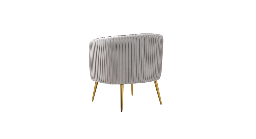 CreativeDecore Velvet Leiser Accent Chair/Lounge Chair for  Living Room, Bedroom, Armchair Sofa Chair with Gold Legs.