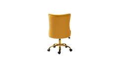 Doe Buck Velvet Swen task chair /study chair /office chair   for  study  Room, office  , swivel Armchair  with Gold base