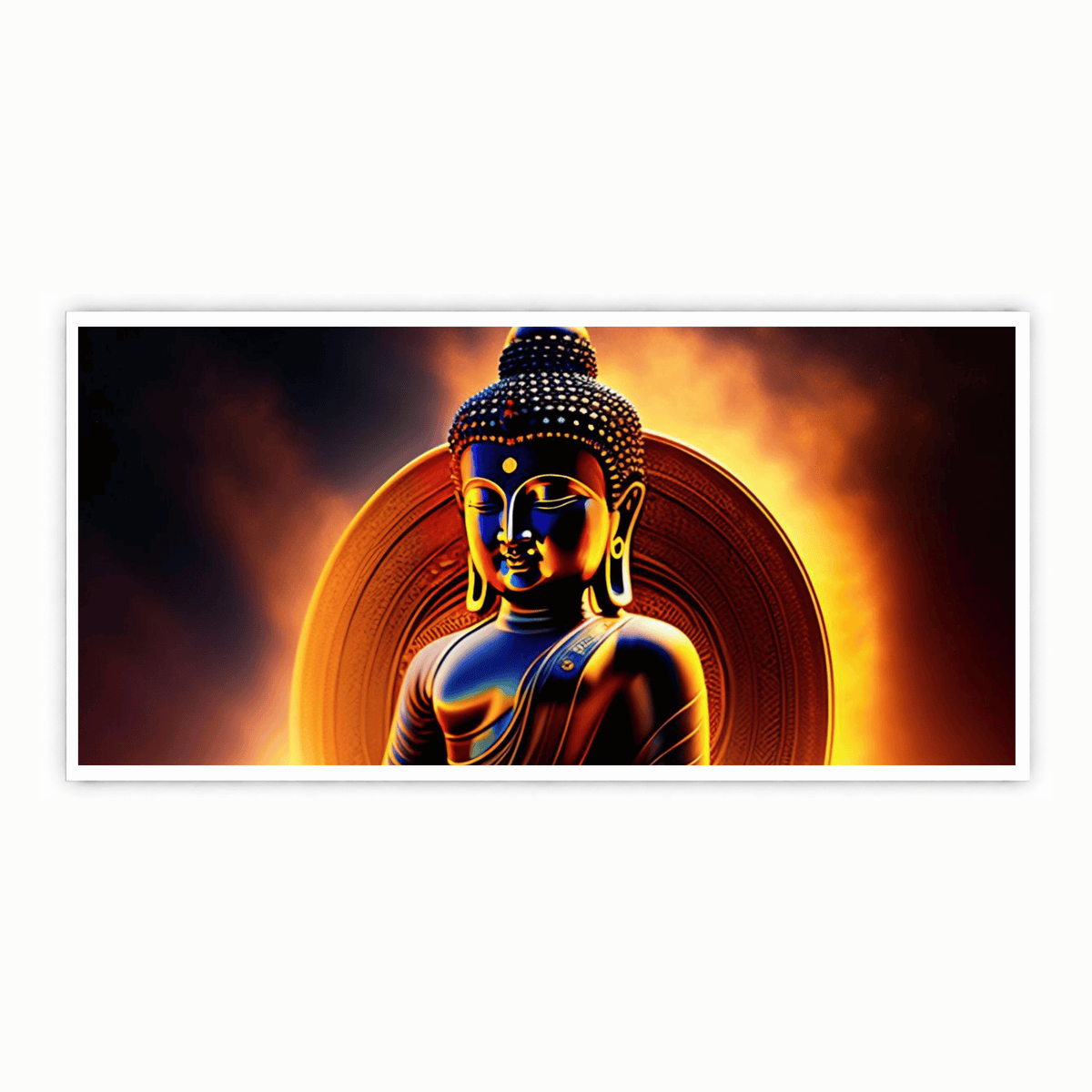 : Buddha Ji with Yellow Light Background