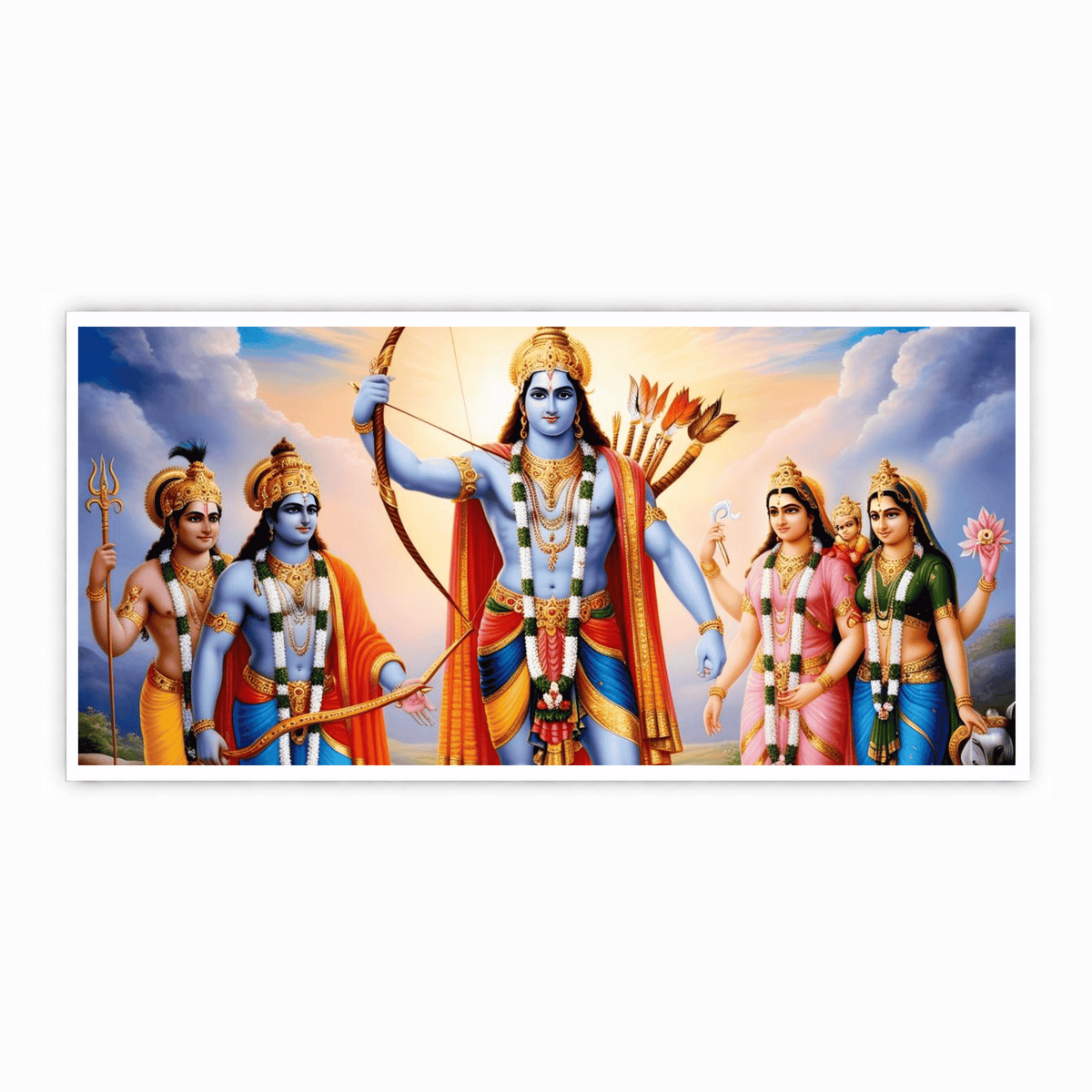 Lord Rama With bow: Wall Paintings by Creative Decor