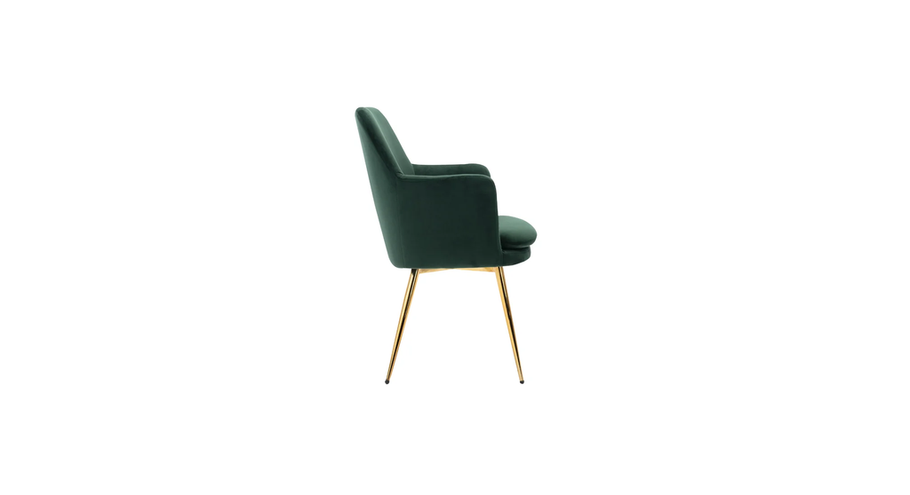CreativeDecore Velvet Tonas   Accent Chair/dining chair/café chair  for  Living Room, dining room ,restaurant  Armchair  with Gold Legs.