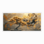 Golden tree with Abstract design: Wall Paintings by Creative Decor