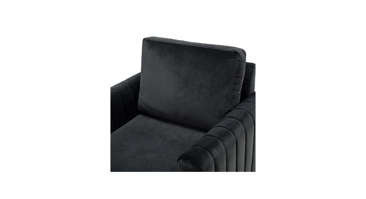 CreativeDecore Velvet Rafeal  Accent Chair/Lounge Chair for  Living Room, Bedroom, Armchair Sofa Chair with Gold Legs.