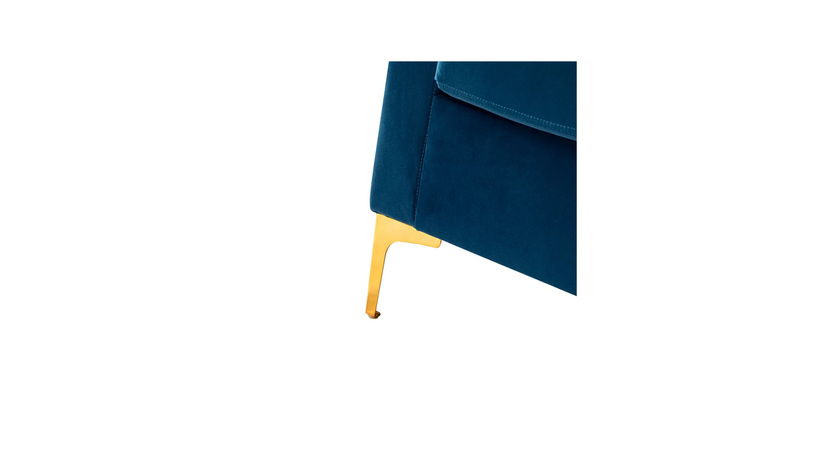 CreativeDecore Velvet Rafeal  Accent Chair/Lounge Chair for  Living Room, Bedroom, Armchair Sofa Chair with Gold Legs.