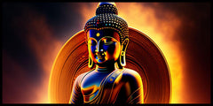 : Buddha Ji with Yellow Light Background