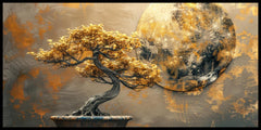 Golden tree with Abstract design: Wall Paintings by Creative Decor