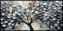 Tree With Silver Leaf: Wall Paintings by Creative Decor