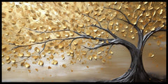 Gold Leaf tree vintage: Wall Paintings by Creative Decor