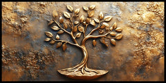 Old Vintage Gold Tree for Wealth: Wall Paintings by Creative Decor