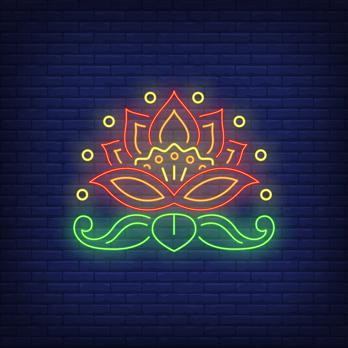 Neon Light Lotus Flower - Decorative LED Lighting for Home, Bedroom, and Events