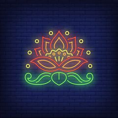 Neon Light Lotus Flower - Decorative LED Lighting for Home, Bedroom, and Events