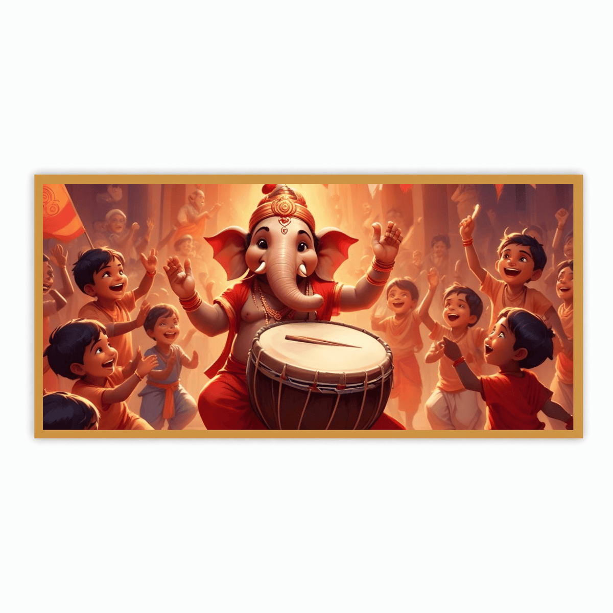 Handcrafted Ganesh Ji Beating Tabla Idol for Home Décor and Worship