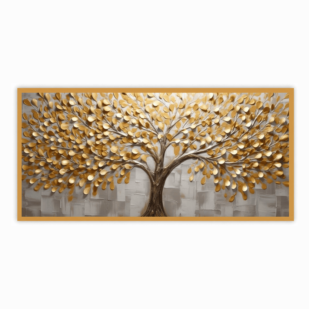 Gold Leaf tree: Wall Paintings by Creative Decor