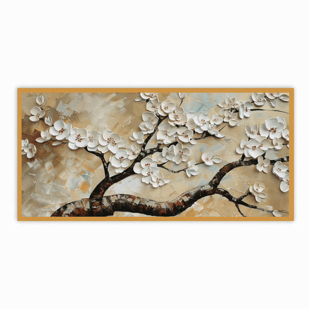 Tree with White Flower: Wall Paintings by Creative Decor