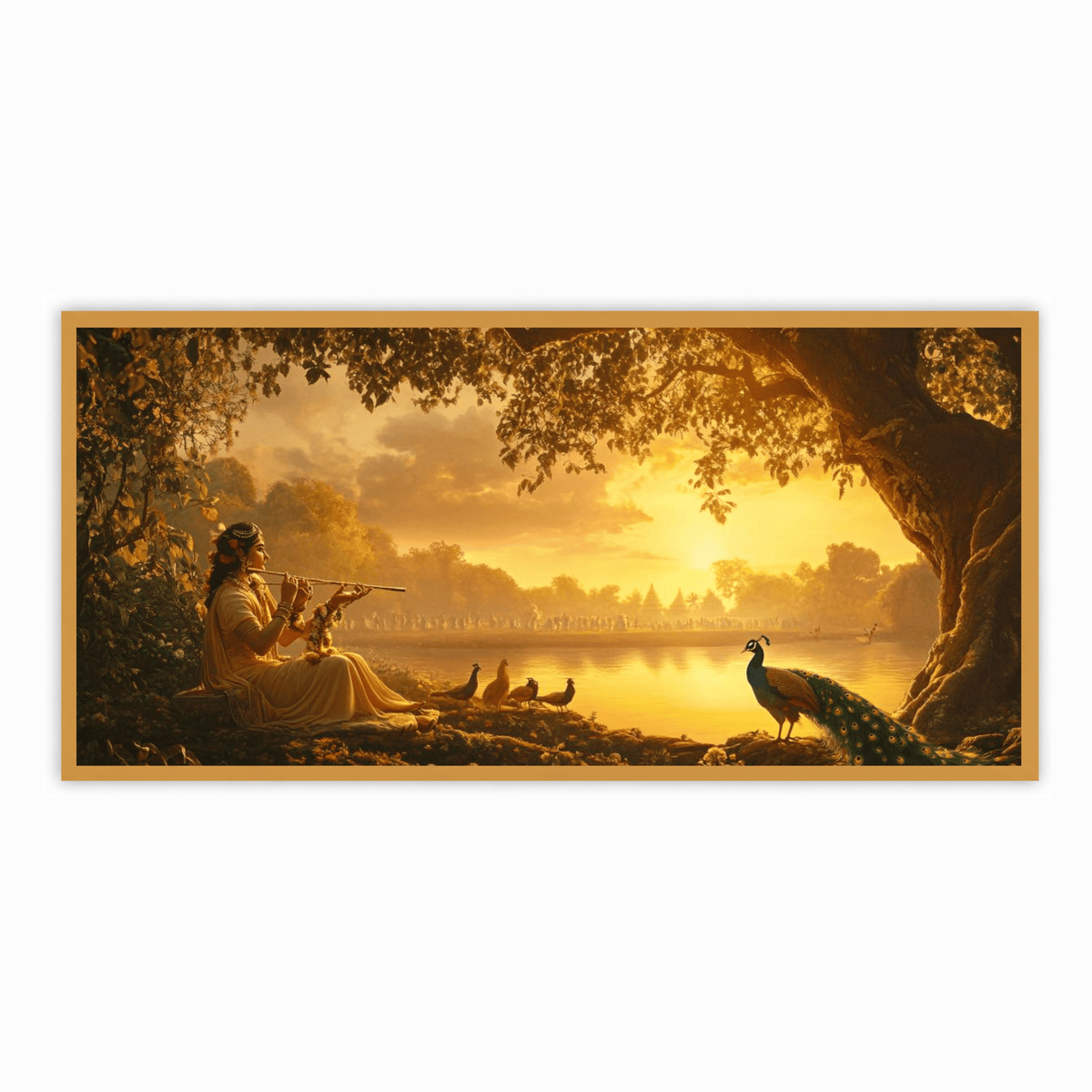 Radha with flute: Wall Paintings by Creative Decor