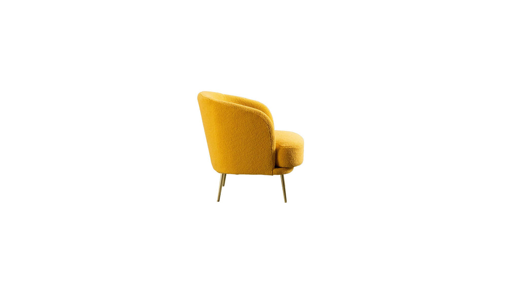 CreativeDecore Velvet Cititum Accent Chair/Lounge Chair for  Living Room, Bedroom, Armchair Sofa Chair with natural finish golden legs