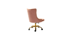 CreativeDecore Velvet Swen task chair /study chair /office chair   for  study  Room, office  , swivel Armchair  with Gold base