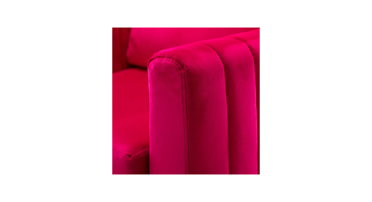 CreativeDecore Velvet Rafeal  Accent Chair/Lounge Chair for  Living Room, Bedroom, Armchair Sofa Chair with Gold Legs.