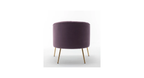 CreativeDecore Velvet Jella  Accent Chair/Lounge Chair for  Living Room, Bedroom, Armchair Sofa Chair with Gold Legs.
