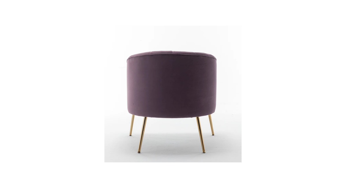 CreativeDecore Velvet Jella  Accent Chair/Lounge Chair for  Living Room, Bedroom, Armchair Sofa Chair with Gold Legs.