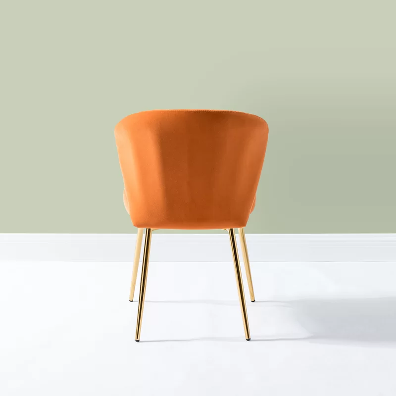 CreativeDecore Velvet Chimene   Accent Chair/dining chair/café chair  for  Living Room, dining room ,restaurant  Armchair  with Gold Legs.