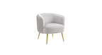 CreativeDecore Velvet Leiser Accent Chair/Lounge Chair for  Living Room, Bedroom, Armchair Sofa Chair with Gold Legs.